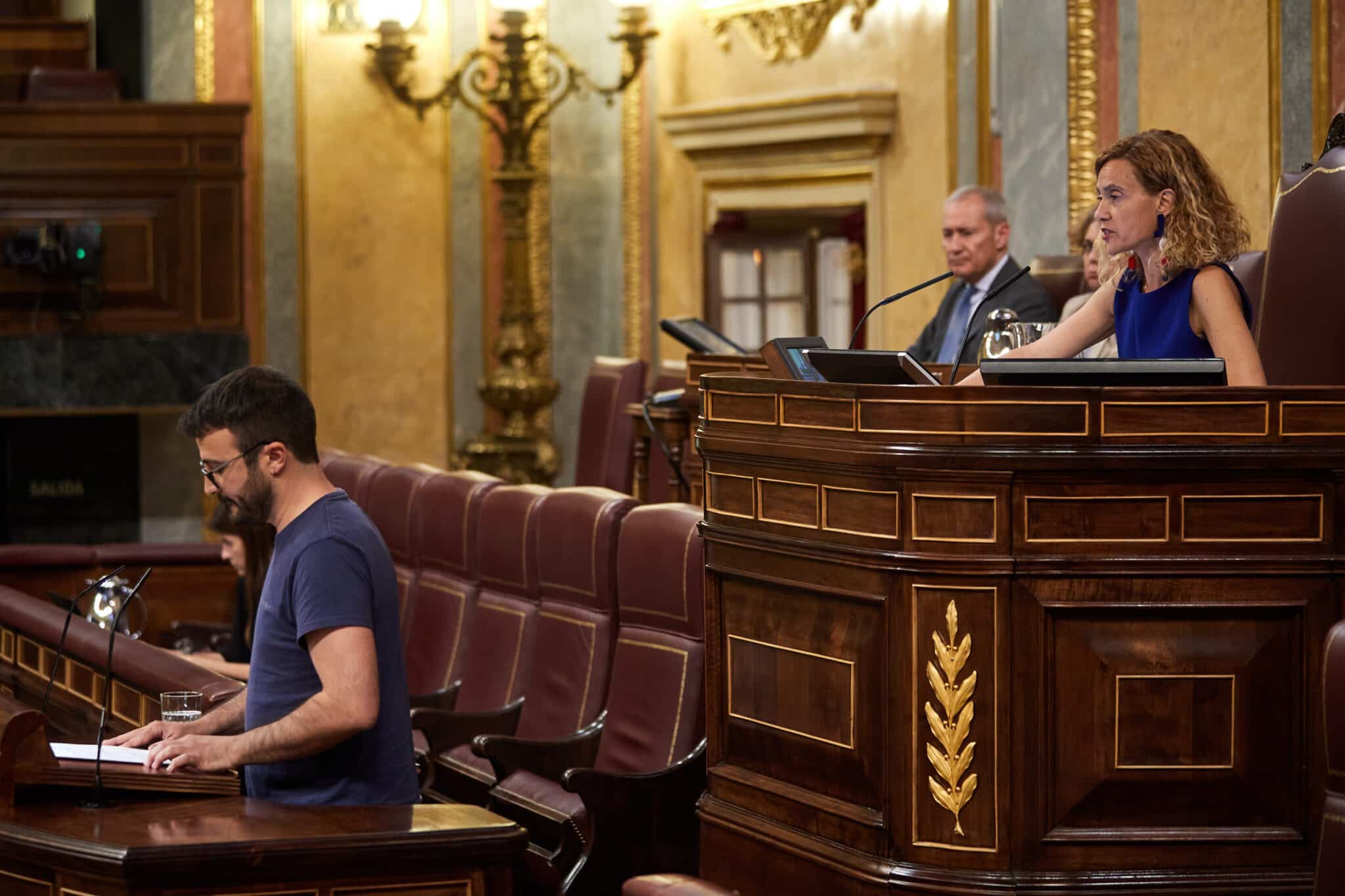 Botran (CUP) interviene en el Congreso en presencia de Batet.