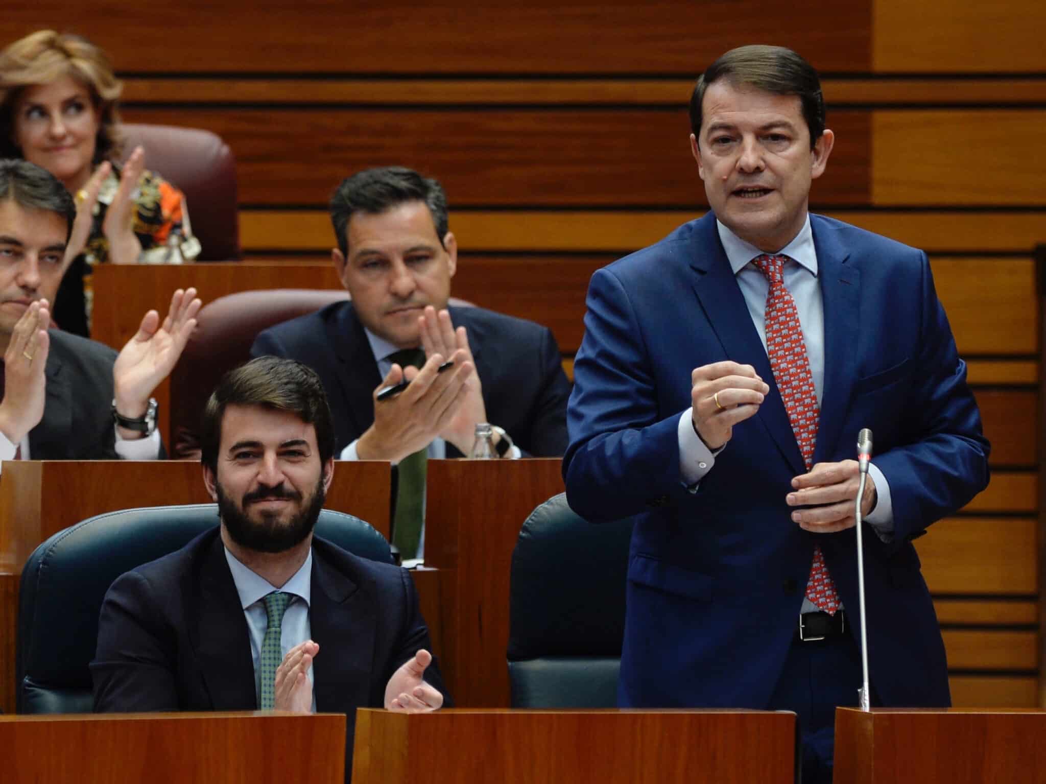 El presidente de la Junta de Castilla y León, Alfonso Fernández Mañueco