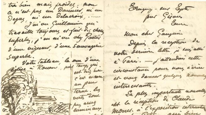 De Manet a Van Gogh: las cartas y postales de los grandes pintores llegan al Thyssen de Madrid De Manet a Van Gogh: las cartas y postales de los grandes pintores llegan al Thyssen de Madrid