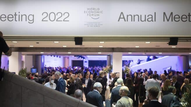 Participantes en el Foro de Davos.