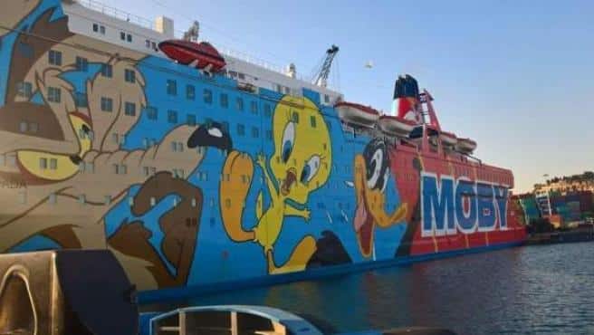 Barco con un piolín, personaje de los Looney Tunes, en Barcelona