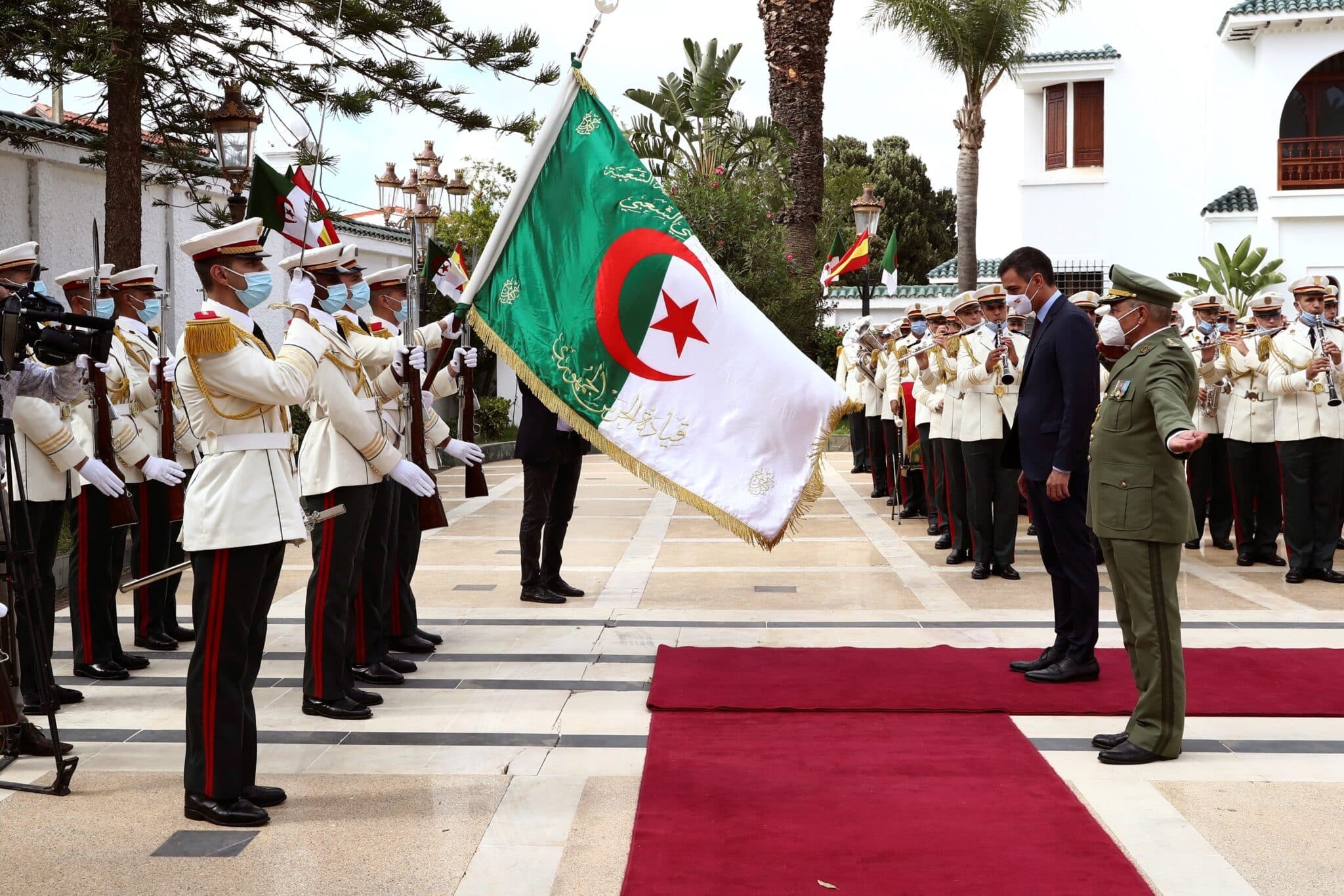 Pedro Sánchez, durante una visita oficial a Argelia.