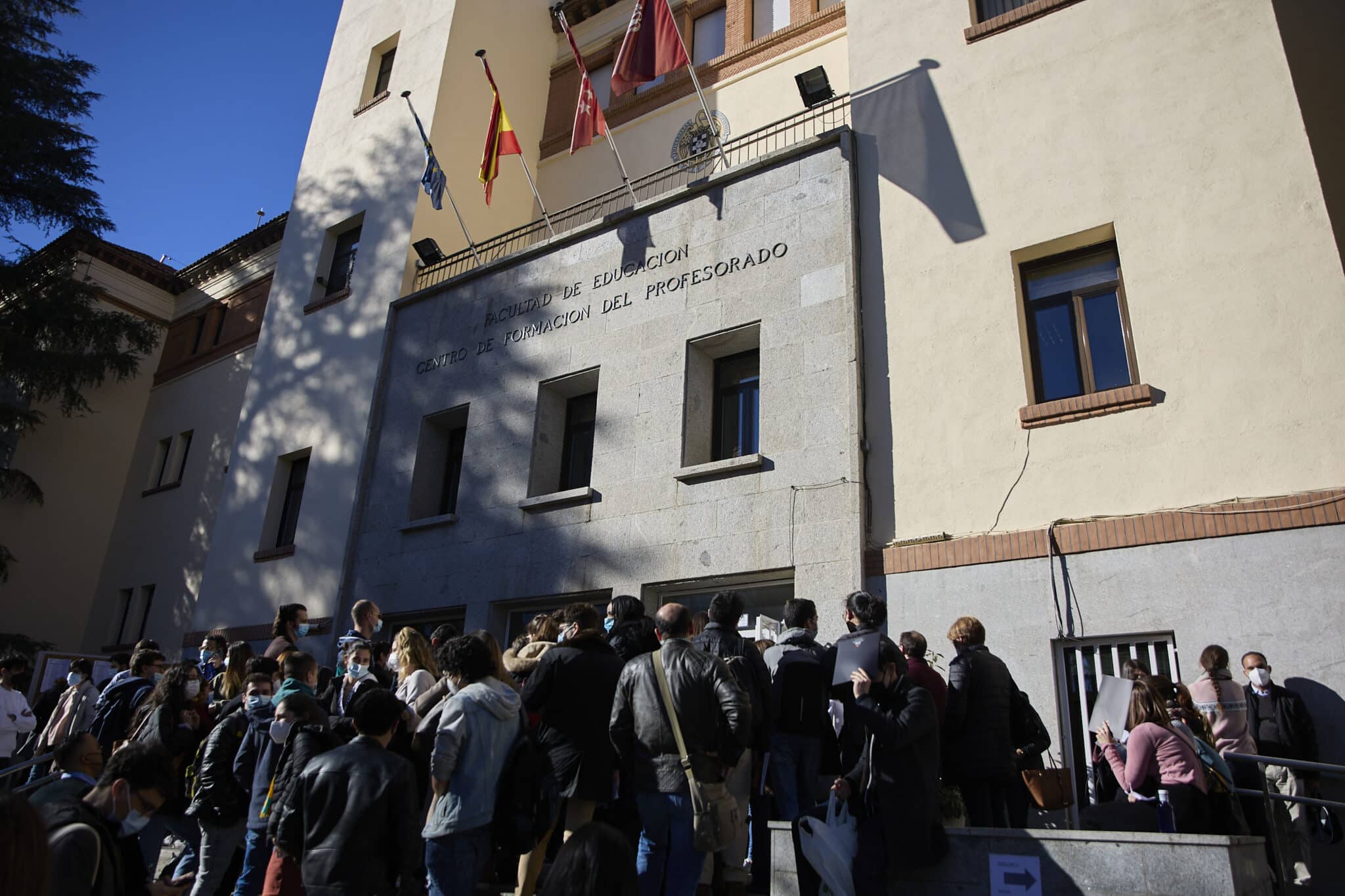 Celebración de los exámenes MIR en Madrid en enero de 2022.