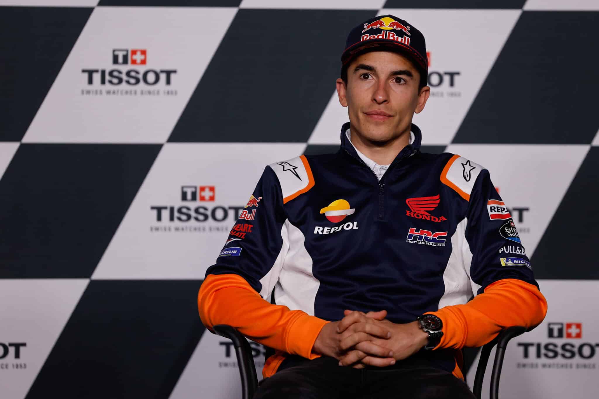 Marquez Marc (spa), Repsol Honda Team, Honda RC213V en una conferencia de prensa durante el MotoGP