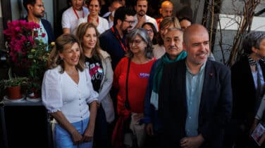 Yolanda Díaz en el mayo florido