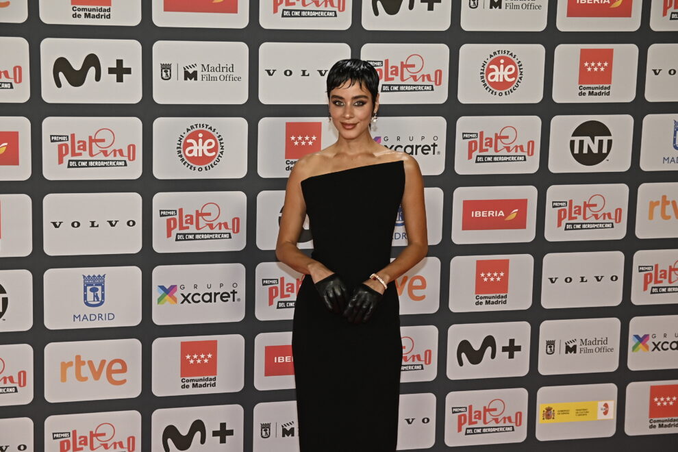 Esmeralda Pimentel posa en el photocall de los Premios Platino de cine Iberoamericano que se celebra en el recinto de IFEMA