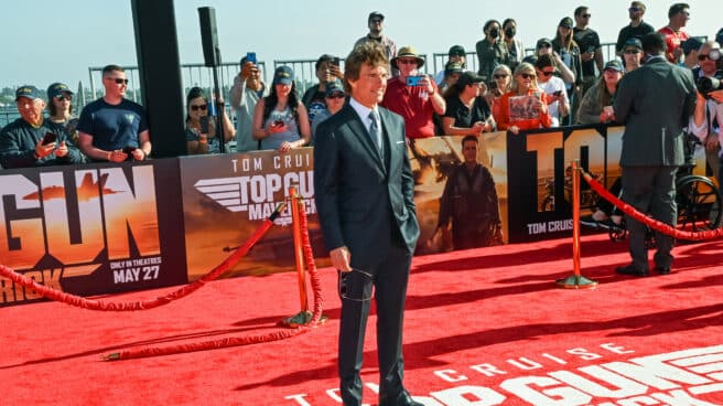El actor estadounidense Tom Cruise asiste al estreno mundial de 'Top Gun: Maverick'