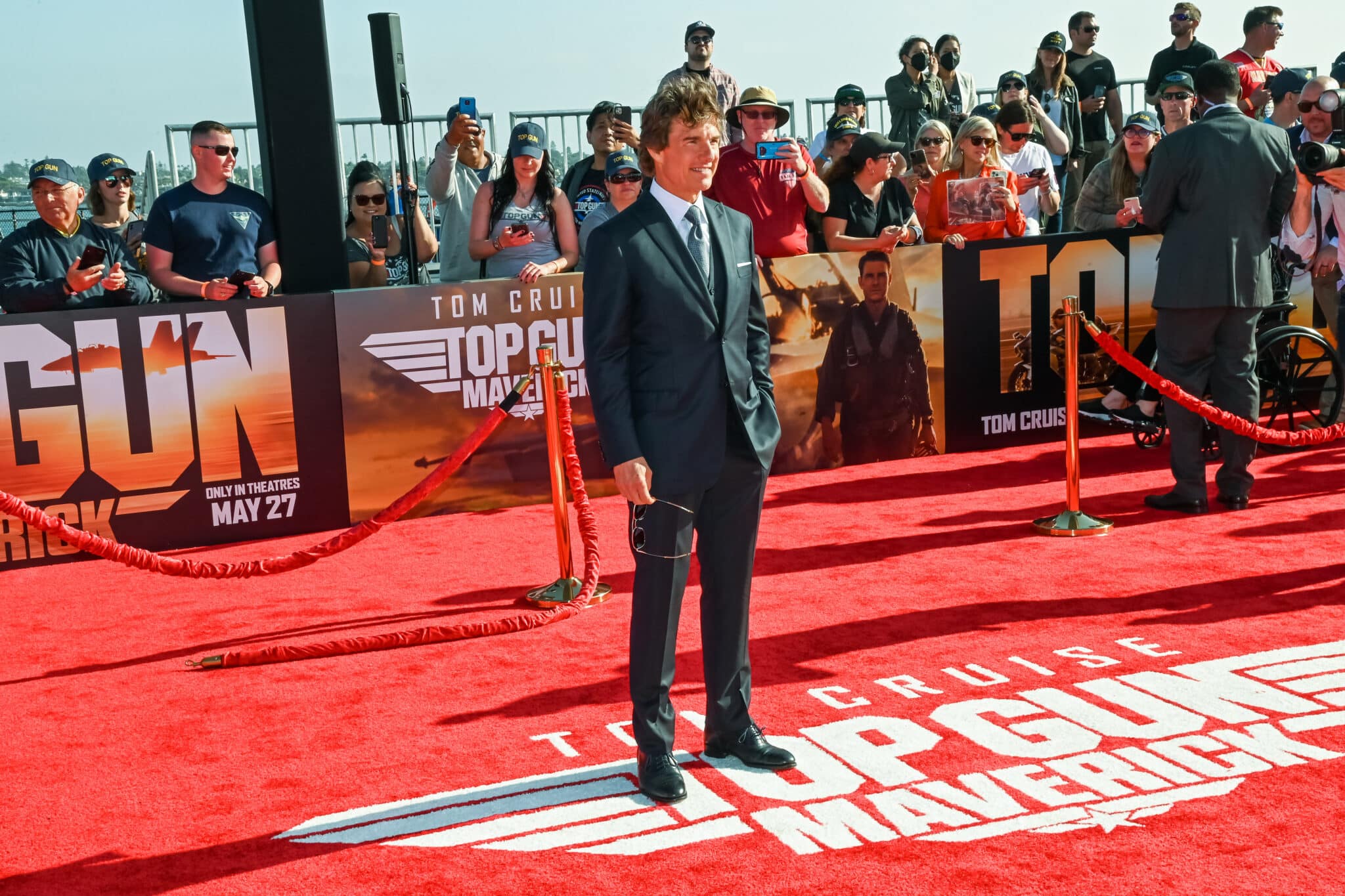El actor estadounidense Tom Cruise asiste al estreno mundial de 'Top Gun: Maverick'