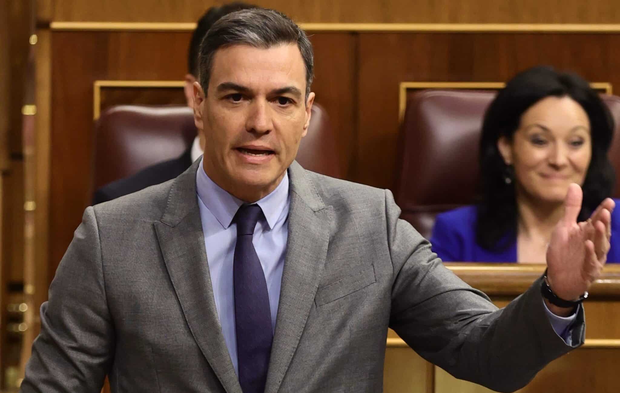 El presidente del Gobierno, Pedro Sánchez, esta semana en el Congreso.