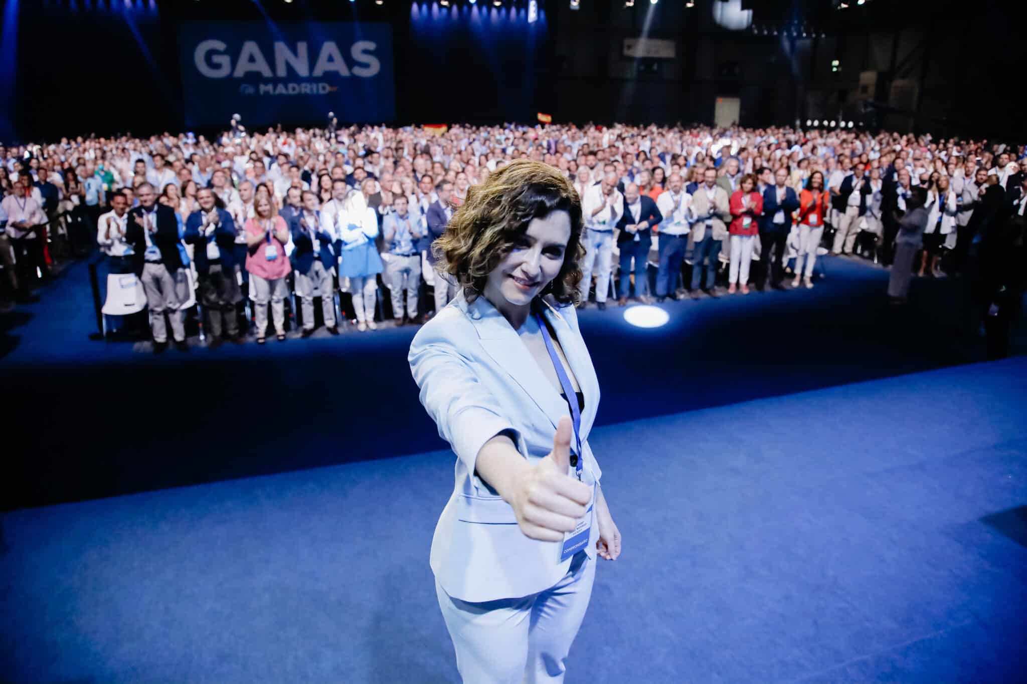 Isabel Díaz Ayuso, en el Congreso del PP de Madrid.