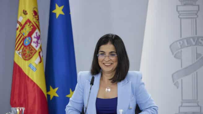 Darias informa de la evolución de los contagios de la viruela del mono La ministra de Sanidad, Carolina Darias, participa en la rueda de prensa posterior al Consejo Interterritorial del SNS