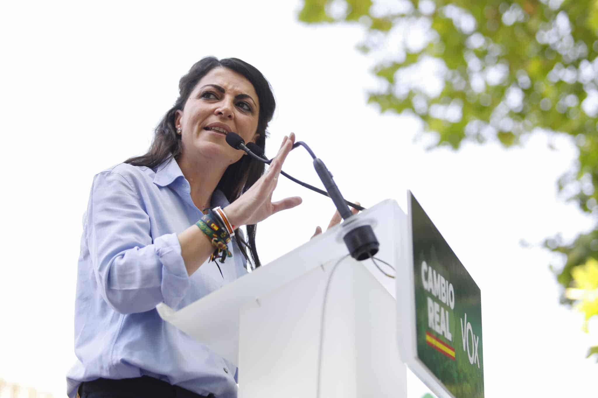 Macarena Olona interviene en un acto preelectoral en Granada como candidata de Vox a la Junta de Andalucía