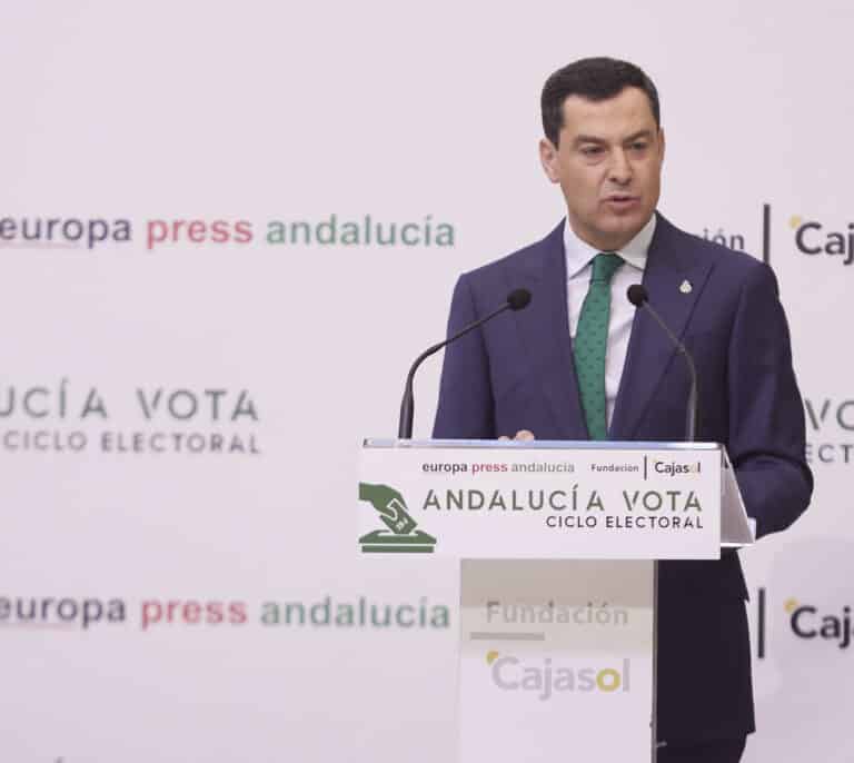 Moreno rechaza el "discurso hostil" de Vox: "No tiene cabida en el Gobierno andaluz"