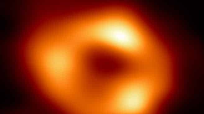 Imagen de Sagitario A, un agujero negro en el centro de la Vía Láctea.