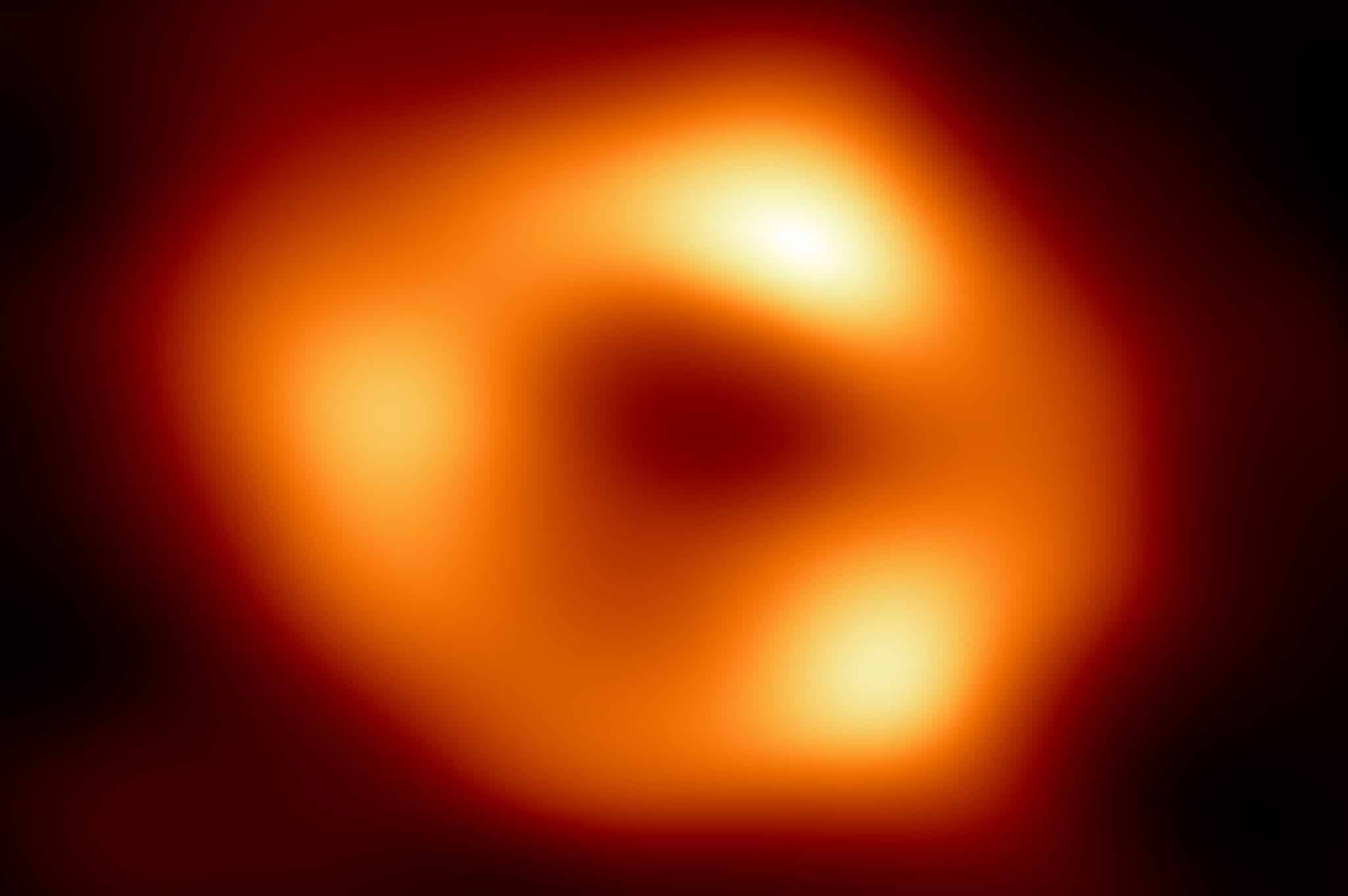 Imagen de Sagitario A, un agujero negro en el centro de la Vía Láctea.