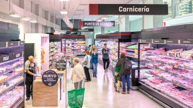 Interior de un supermercado de Málaga