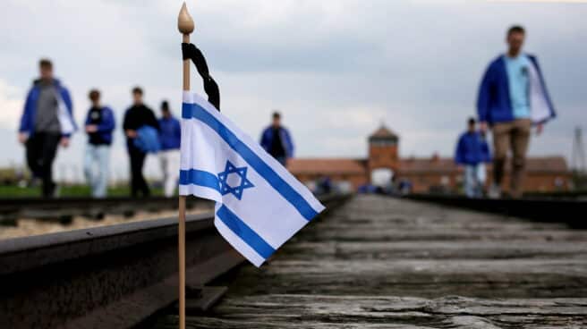 La marcha de los vivos en Auschwitz, el Día del Holocausto