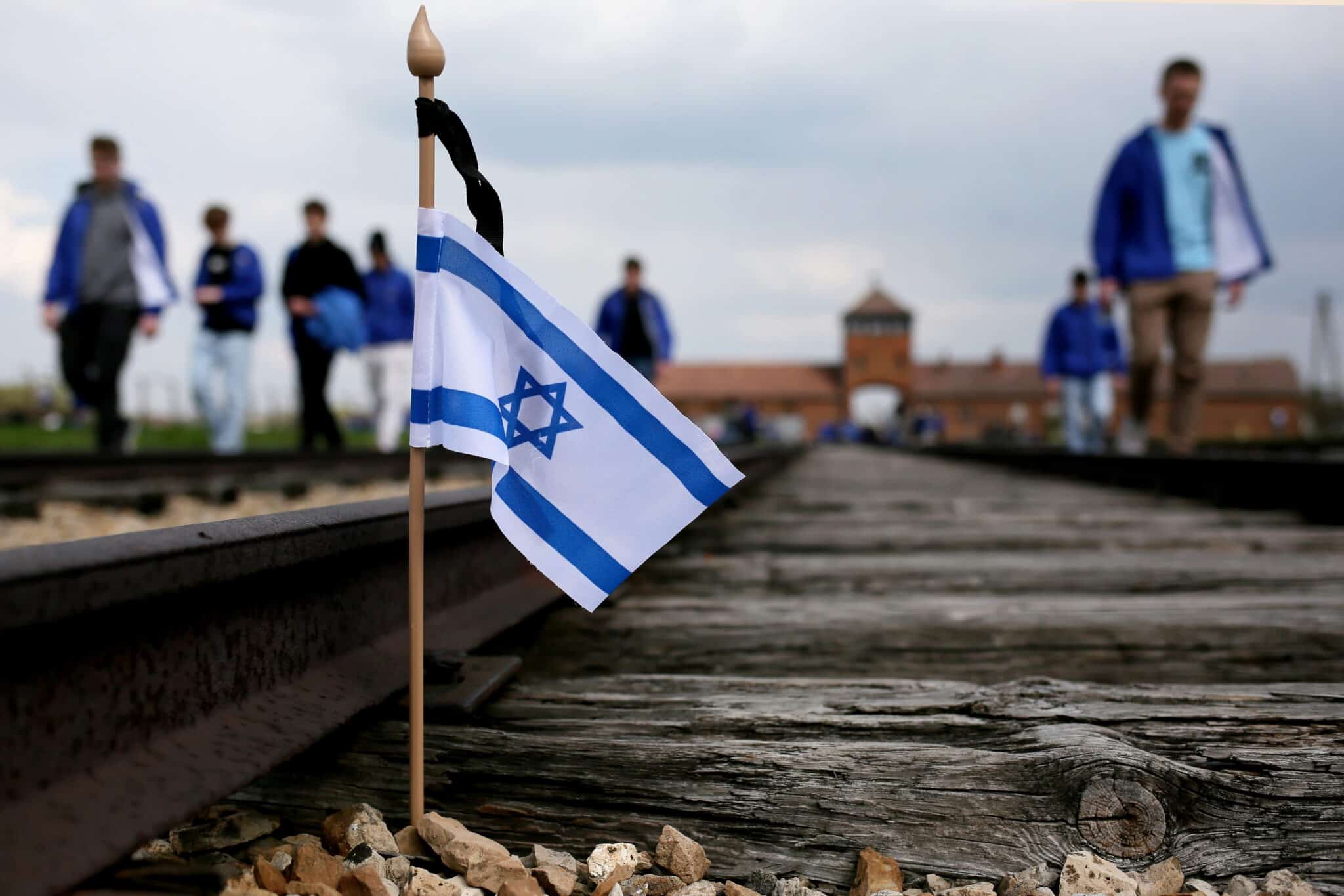 La marcha de los vivos en Auschwitz, el Día del Holocausto