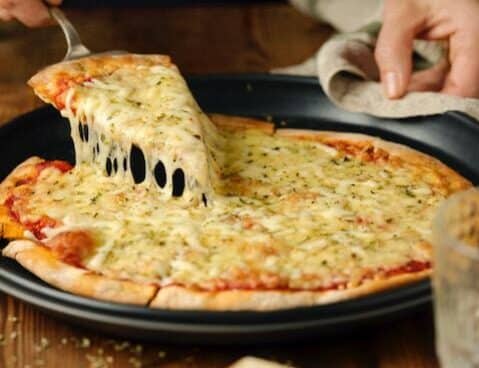 Pizza con coliflow.