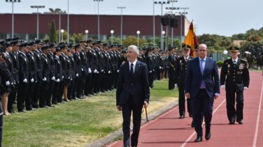 Pitidos a Grande-Marlaska en un acto de la Policía tras la polémica por los "piolines"