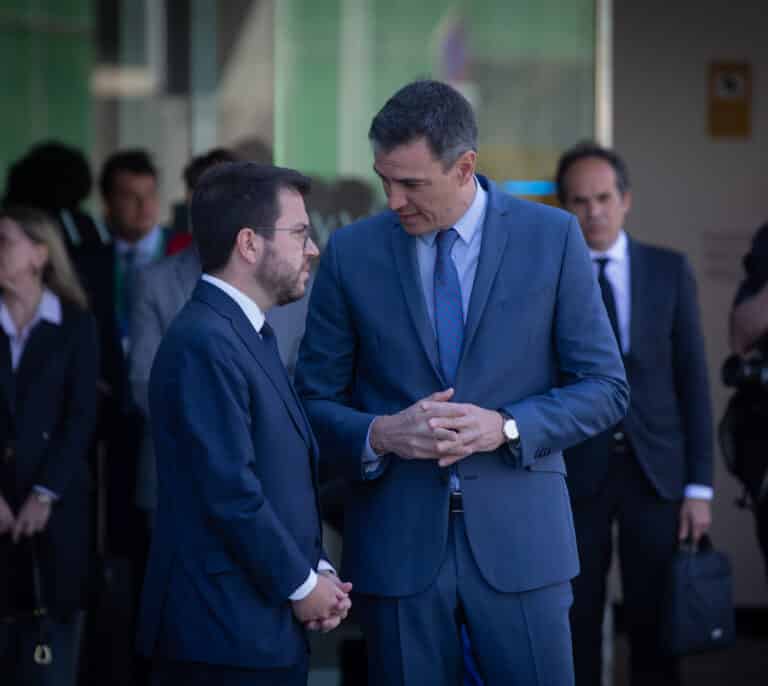 Tensa charla entre Sánchez y Aragonès tras saber que fue espiado
