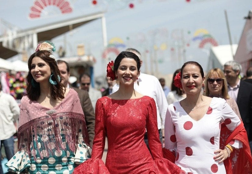 Inés Arrimadas en la Feria de Abril