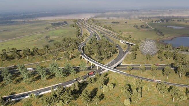 Imagen de una autopista en Australia. Imagen de una autopista en Australia.