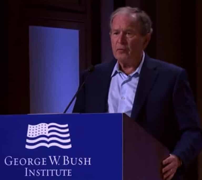El lapsus de George Bush: "La brutal invasión de Irak... quiero decir de Ucrania"