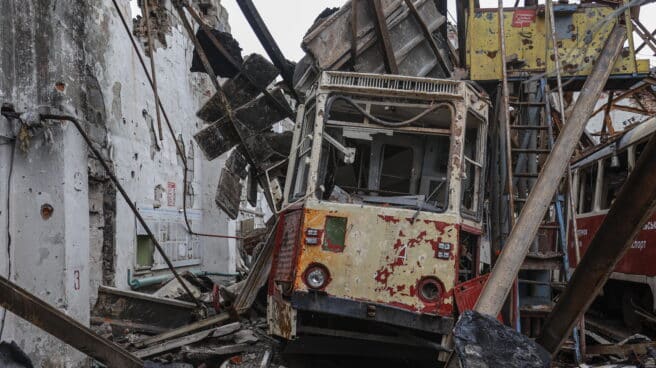 Destrozos en la ciudad de Mariúpol