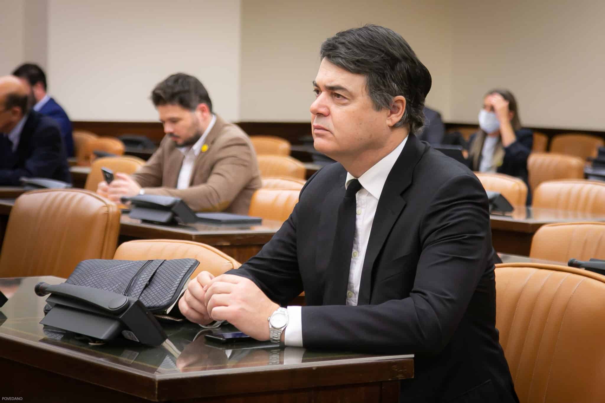 El diputado del PP Carlos Rojas durante una comparecencia del ministro de Interior en el Congreso de los Diputados.