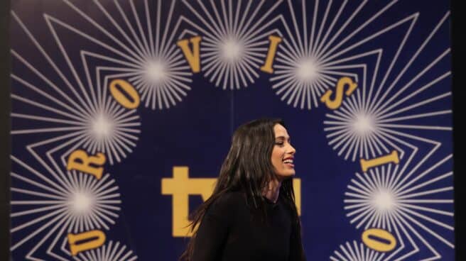 Chanel, en rueda de prensa tras conseguir el tercer puesto en Eurovisión. Chanel, en rueda de prensa tras conseguir el tercer puesto en Eurovisión.