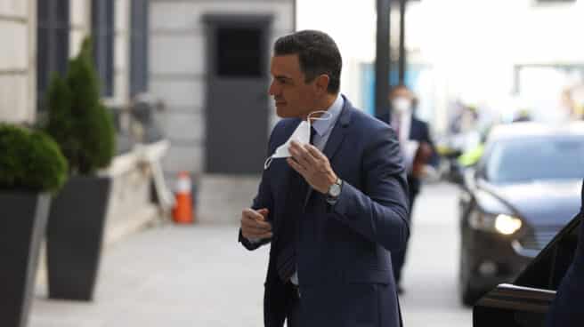 Pedro Sánchez llega a la sesión de control en el Congreso. Pedro Sánchez llega a la sesión de control en el Congreso.