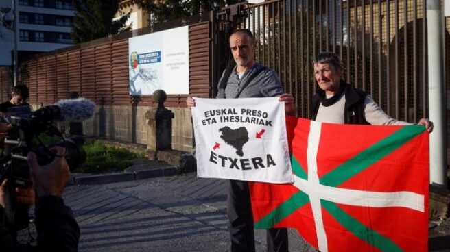 Xabier Atristain, a la salida de la cárcel de Martutene.