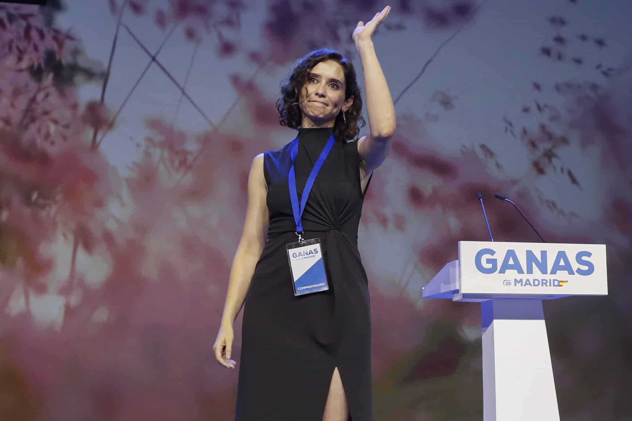 Isabel Díaz Ayuso, en el Congreso del PP de Madrid.