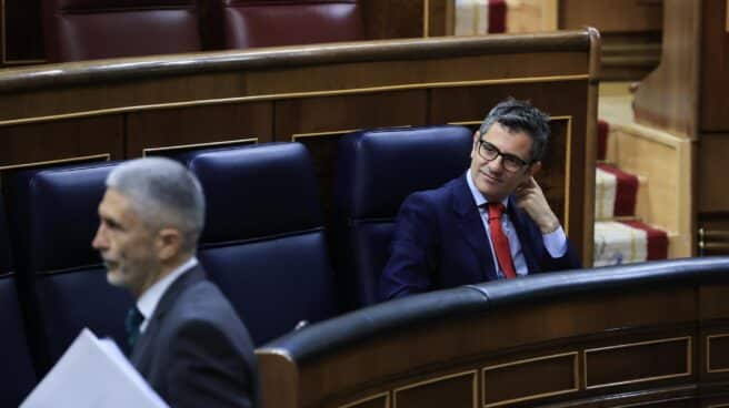 Félix Bolaños, este jueves en el Congreso de los Diputados.