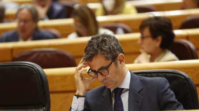 El ministro de la Presidencia, Félix Bolaños, en el Senado. El ministro de la Presidencia, Félix Bolaños, en el Senado.