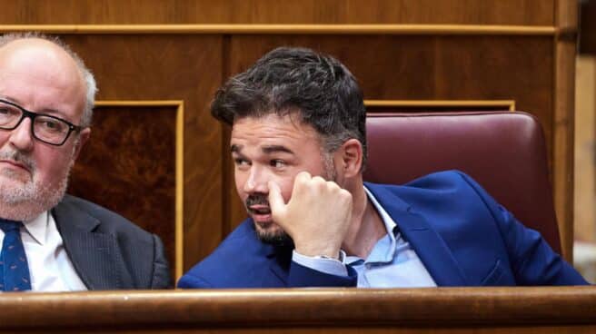 El diputado de ERC, Gabriel Rufián, en el Congreso.