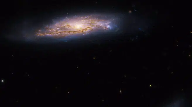 Un telescopio captura dos espirales formadoras de estrellas