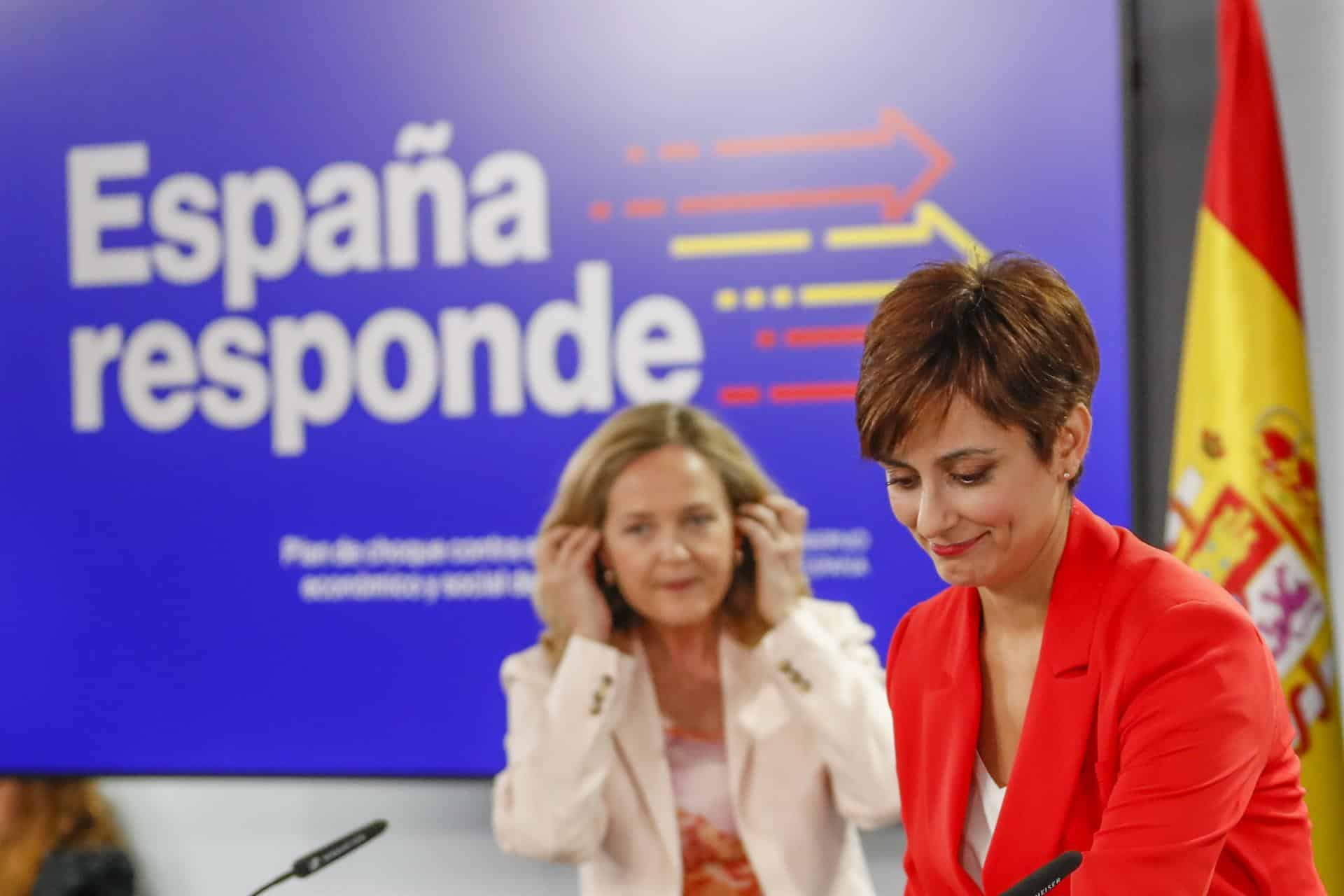 La portavoz del Gobierno, Isabel Rodríguez, en rueda de prensa tras el consejo de ministros.