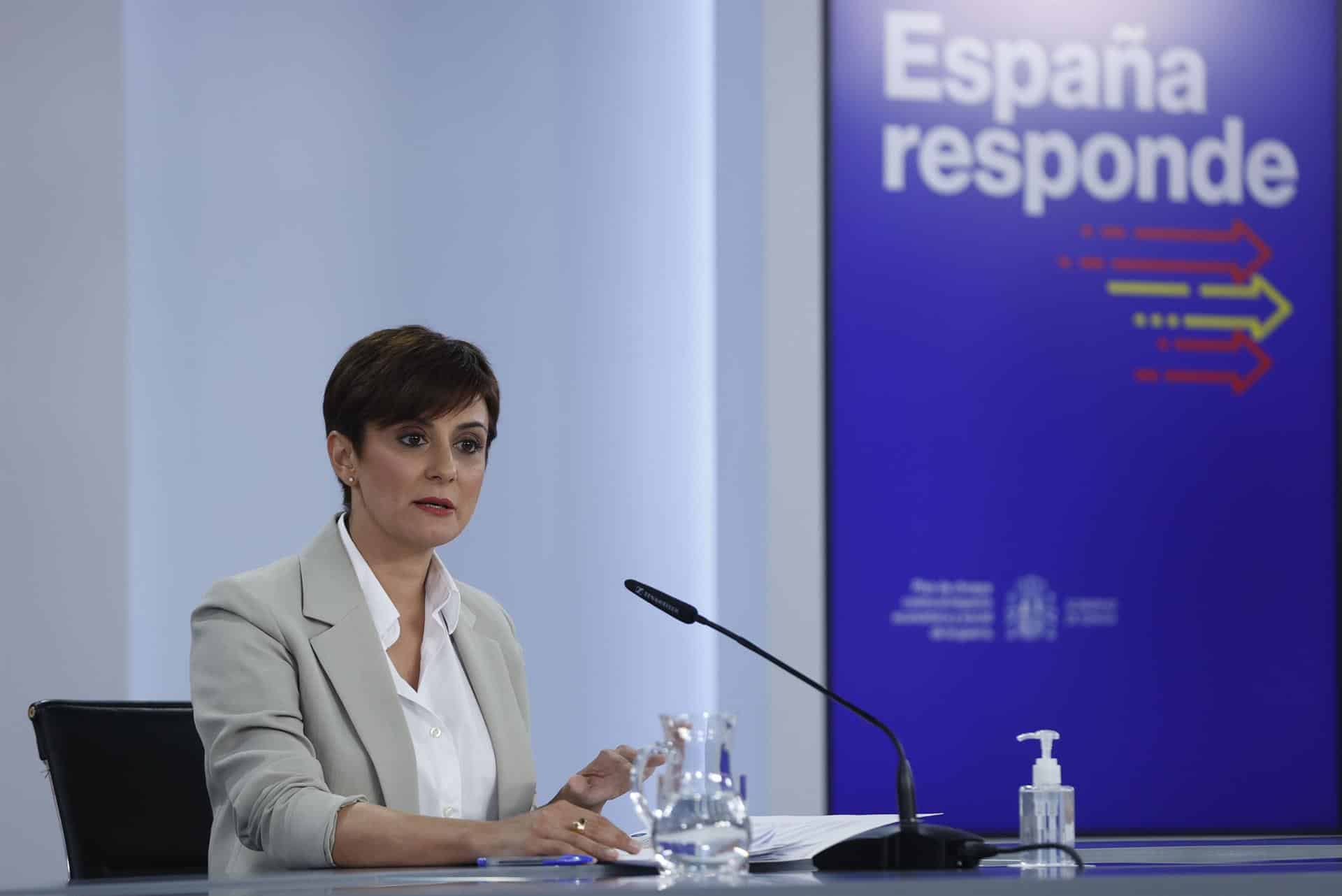 La portavoz del Gobierno, Isabel Rodríguez