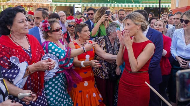 Políticos el jueves de Feria en Sevilla