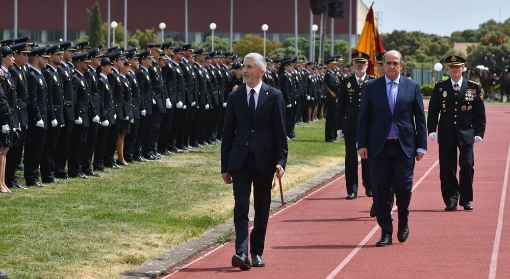 El ministro Grande-Marlaska, el pasado viernes en el acto de jura o promesa de la última promoción de al Policía.