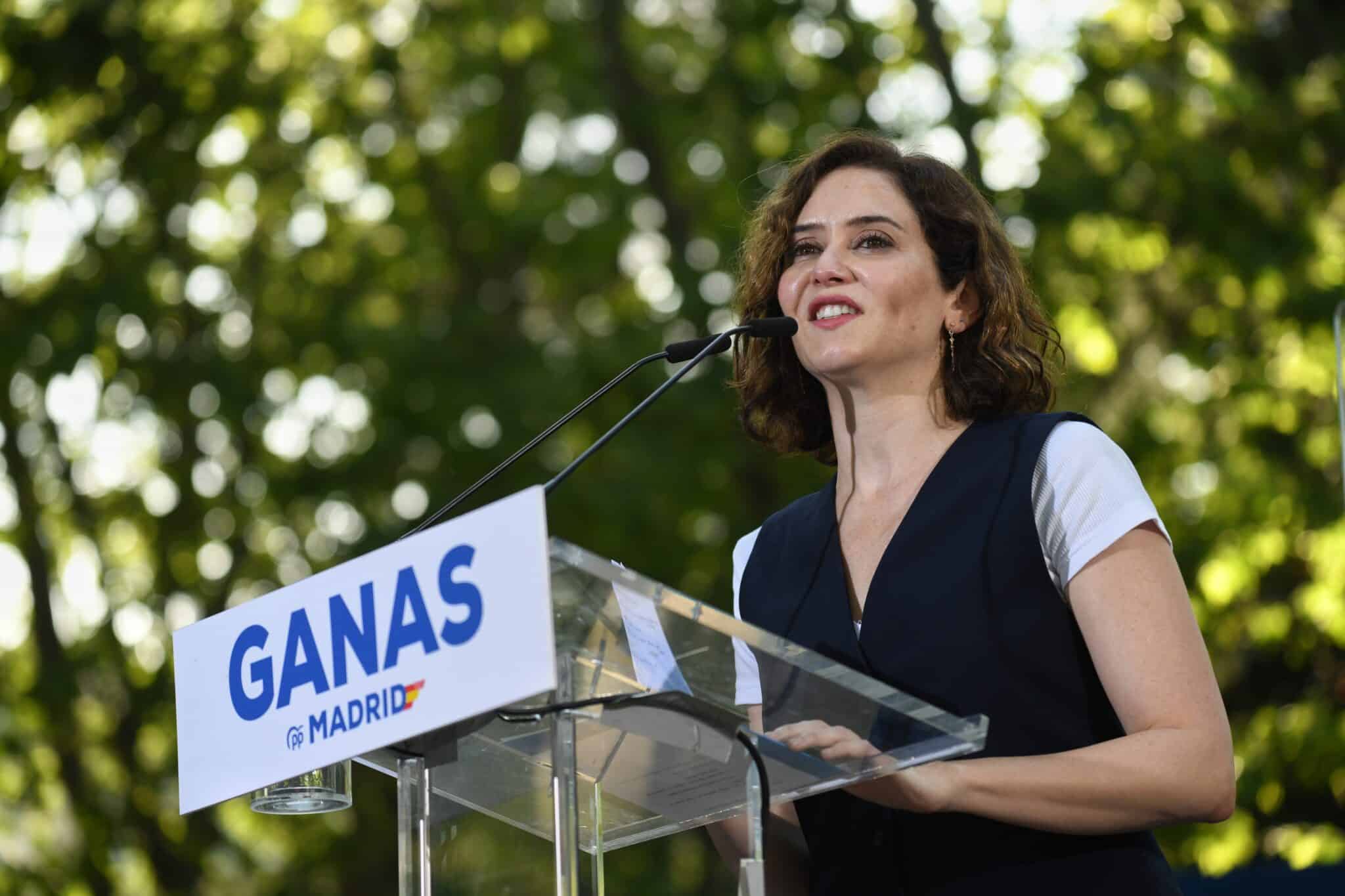 La presidenta de la Comunidad de Madrid, Isabel Díaz Ayuso.