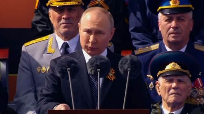 Vladimir Putin, durante su discurso por el Día de la Victoria