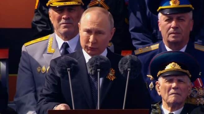 putin-dia-victoria Vladimir Putin, durante su discurso por el Día de la Victoria