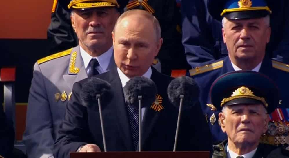 Vladimir Putin, durante su discurso por el Día de la Victoria