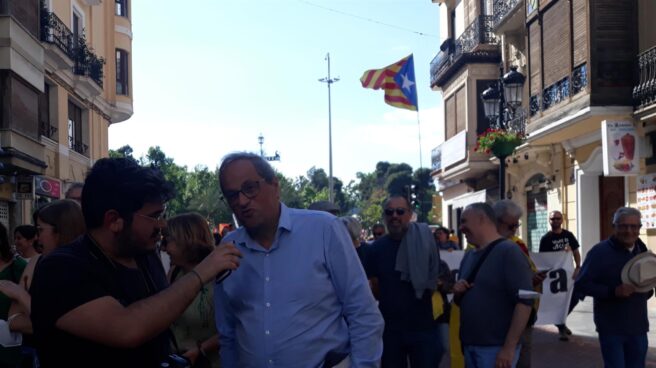 Quim Torra en la manifestación Quim Torra en la manifestación