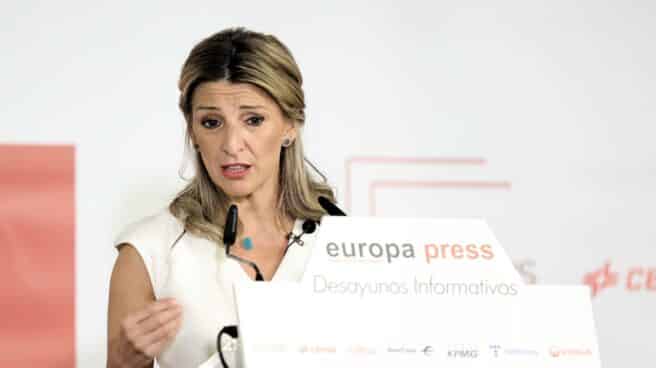 Yolanda Díaz protagoniza un desayuno informativo de Europa Press en Madrid Yolanda Díaz