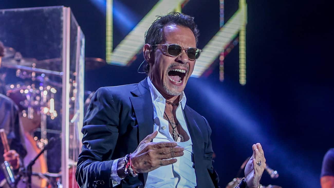Marc Anthony en uno de sus conciertos.