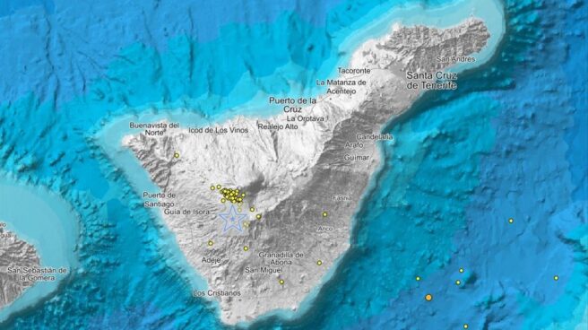 Terremotos localizados en las últimas horas en Tenerife IGN